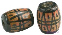 Indian wood bead - click here for large view