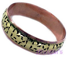 Copper Brass Bangle - click here for large view