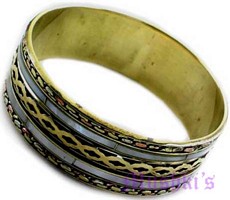 brass/mop bangle - click here for large view