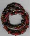 Four Row Jet Garnet Coil Bracelet - click here for large view
