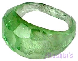 Green Glass Ring - click here for large view