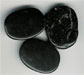 Black Oval Agate Cabachon - click here for large view