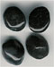 Black Oval Agate Cabachon - click here for large view
