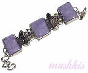Gemstone studed bracelet - click here for large view