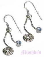 sterling silver earring - click here for large view
