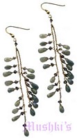 Semi precious silver earring - click here for large view