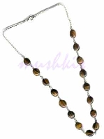 Tiger Eye Stone Necklace - click here for large view