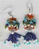 Multy Color Seed Beaded Earring - click here for large view