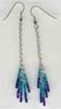 Turq,Blue 2Cut Hanging Earring - click here for large view