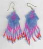 Multy Color Seed Beaded Mattie Earring - click here for large view