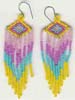 Multy Color Seed Beaded Earring - click here for large view