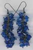 Blue Uncut Beaded Earring - click here for large view
