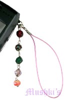 Indian beaded mobile charms - click here for large view