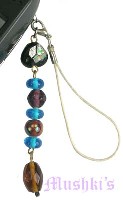 Indian beaded mobile charms - click here for large view