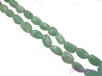 Faceted triangular jade stone - click here for large view