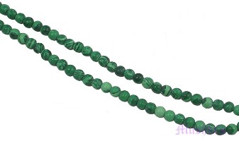 Malachite round gemstone - click here for large view