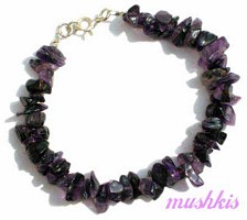 Gemstone beaded bracelet - click here for large view